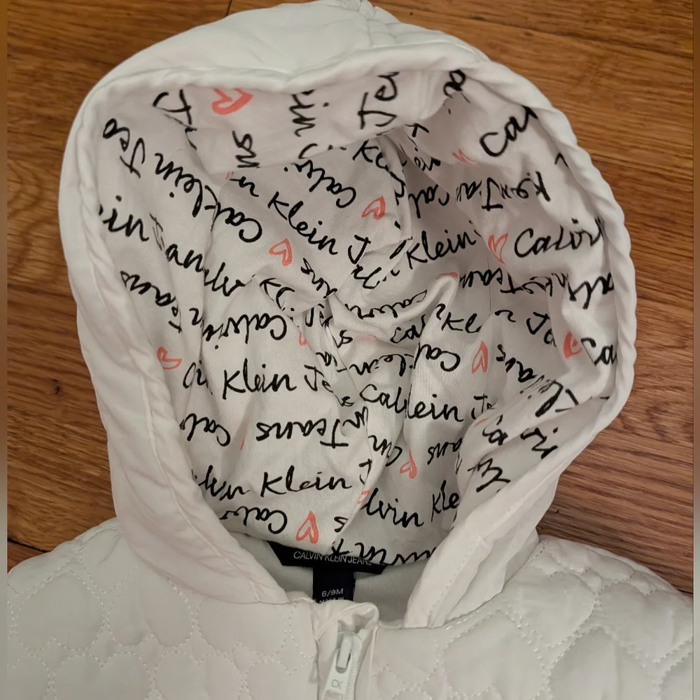 Calvin Klein Snowsuit In White Size 6-9 Months